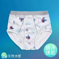 在飛比找PChome24h購物優惠-【Anny pepe】男童木漿棉機車三角褲(白)100~16