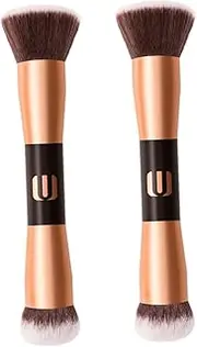 ERINGOGO 2pcs Makeup Brush Powder Brush Mini Powder Blush Brush Make up Brushes Blush for Makeup Retractable Eyeshadow Brush Concealer Foundation Brush Contour Brush for Foundation Wooden