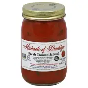 Michaels of Brooklyn Pasta Sauce Tomato Basil 16 oz (Pack Of 6)