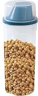 Dog Treat Container,2x Transparent Airtight Food Containers with Pour Spout - 1500ml Large Capacity Storage Bins, Feeding Accessories for Home, Travel