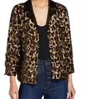 NWT Alice + Olivia Kier Sequin Leopard Jacket Blazer Gold Black Sz Medium $495