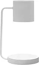 Candle Warmer Lamp Electric Candle Warmer for Jar Candles Dimmable Electronic Candle Lamp Lantern with Stepless Dimmer Switch for Bedroom Bedside Decoration CN 220V(White)