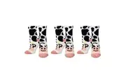 3x Socksmith Warm & Cozy Ladies Novelty Fashion Trendy Socks Moo Cow One Size