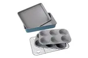 DAVIS & WADDELL MANOR 5 PIECE BAKEWARE SET BLUE