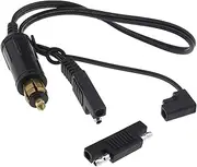 eMagTech 12-24V DIN Hella Powerlet Plug to SAE Adapter 18AWG Wire with Dust Cap Quick Release and Disconnect Compatible with BMW Motorcycle Cigarette Lighter