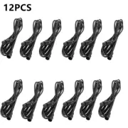 12PCS DMX Cables 10ft/3m 3 Pin Signal XLR Connection Stage Par Light Cable Wire