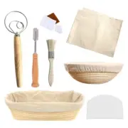 Round/Oval Wicker Basket Sourdough Proving Basket for Bread Dough Rattan Tool