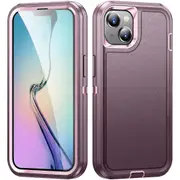 Anti-Scratch Phone Case for iPhone 15 Plus Shockproof Hard PC+Soft TPU Phone Cover