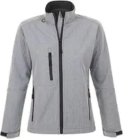 [SOL'S] SOLS Womens/Ladies Roxy Soft Shell Jacket (Breathable, Windproof And Water Resistant) (UK Size: S) (Grey Marl)