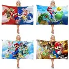 3D Super Mario Bro Bath Towel Beach Microfiber Towel Turt 70*150cm Kids Gifts AU