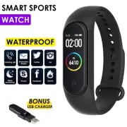 Smart Watch Fitbit Fitness Activity Tracker Heart Rate Monitor Mens Bluetooth AU