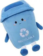 ABOOFAN Adorable Cartoon Trash Can Plush Doll Cute Soft Cushion for Bedside Sofa Versatile Plush and Reading Pillow for Rooms Quality Craftsmanship and Fun Design