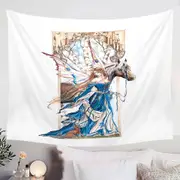 Fairytale Art Drawing Serenity Fairy and Horse Tapestry