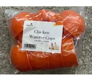 24Pcs Poultry Water Drinking Cups Chicken Hen Plastic Automatic Drinker Feeder