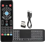 Wireless Remote Control with Touchpad Function, Backlit Air Remote Mouse, Multfunctional Rechargeable Keyboard Mouse, IR Learning Remote Control Fly for PC ＆