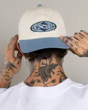 [Rip Curl] Rip Curl Men's Heritage Oval Snapback Cap in Spray Blue One Size Spray Blue