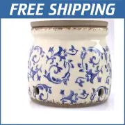 Ivory Terracotta Garlic Keeper - Stylish 16oz Ceramic Storage Jar for Countertop