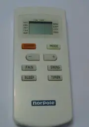 Norpole remote control air conditioner S W VD0604 YX1FF 30510092 Sharp