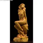 免運木雕精品黃楊木女神 女人 美女 裸女 木雕雕像 居家擺件 收藏飾品