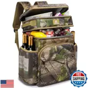 Laripwit 54 Cans Backpack Cooler Insulated Leak-Proof Camo Cooler Backpack Do