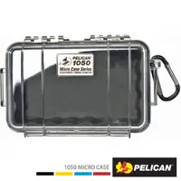 在飛比找PChome24h購物優惠-PELICAN 1050 微型防水氣密箱-透明(黑)