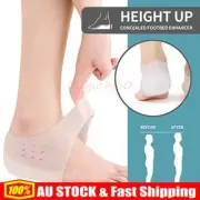 Invisible Height Lift Heel Pad Sock Liners Increase Insole Pain Relieve Pad