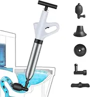 Toilet Plunge Blaster,High Pressure Toilet Plunger,High-Pressure Air Drain Blaster Plunge Blaster Multi-drain Unclogger for Toilets, Bathroom Floor Drains, Sinks and Plumbing Clogs