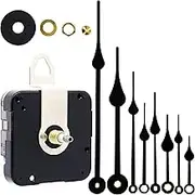 TIKROUND 12888 Quartz DIY Wall Clock Movement Mechanism Battery Operated DIY Repair Parts Replacement with 4 Sets Hands Total Shaft Length 23/32 inch .…
