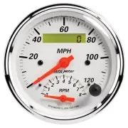 Auto Meter 1381 Arctic White Speedometer/Tachometer Combo Gauge 3 3/8"