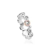 Clogau Welsh Gold Celebration Silver Ring - Size P - 3SMR2