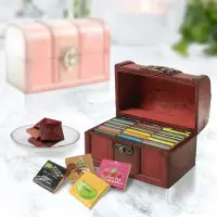 在飛比找momo購物網優惠-【Diva Life】比利時進口純巧克力經典珠寶盒30入/盒