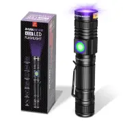 DARKBEAM UV 395nm Flashlight USB Rechargeable, Wood's lamp Black Light, Handh...
