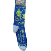 Sock Blue Q Crew Men Women Hark Microbrewery Chariot Horse Roman Greek NWT NEW