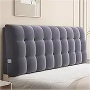 Large Headboard Pillow Bed Backrest, Rectangle Wall Mounted Headboard Cushion, Pillowboard Reading Pillow Daybed Support Upholstered(C,120x60x10cm)