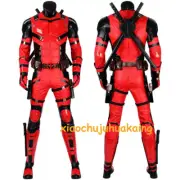 Deadpool 3 Wade Wilson Red Jumpsuit Cosplay Costume Multiverse Outfit Halloween