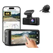REDTIGER Dash Cam HD 4K Built-in GPS Car DVR 5G WIFI APP Control Car Camera 32GB
