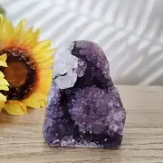 309g Natural Amethyst Geode Cave Crystal - Home Decor for Her, Gifts idea