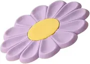 TIDTALEO Flower Pattern Silicone Heat Resistant Mat Daisy Shaped Hot Pad for Kitchen Use Non- Casserole Cushion Insulation for Hot Pots and Dishes Easy to Clean