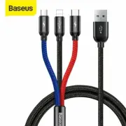 Baseus 3 in 1 Charging Cable USB Type-C Micro iPhone for Samsung Android iPhone