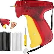 Tagging Gun Kit, Mini Stitch Gun for Clothes, Stitchy Quick Clothing Fixer Sewing Quilting Hemming Quick Stitch, 1500 Black & 1500 White Micro Fasteners & 2 Needles (Red)