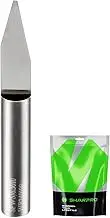 SHARPRO V Groove Bit 30 Degree 1/4 Shank 1mm Tip Carbide Straight CNC Router Bit for Engraving and Profile Carving, Ideal for Wood, Plywood, MDF, PVC and Acrylic