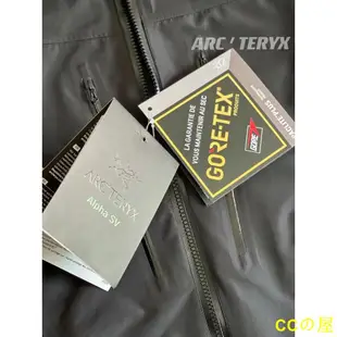 好好先生ARCTERYX Alpha SV/AR 24K Jacket-Men s第六代GTX黑金戶外防水硬殼嚮導級衝鋒衣