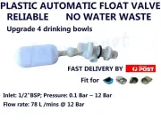 PLASTIC AUTOMATIC FLOAT VALVE FOR WATER TROUGH DRINKING BOWL 4 HORSE DOG CATTLE