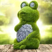 Solar Garden Statue of Frog - Outdoor Lawn Ornaments - Yard Decor- Perfect Gift