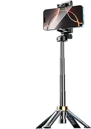 Selfie Stick Tripod, Mobile Phone Tripod | Lightweight Portable 360° Four-Axis Selfie Stick for Smartphone