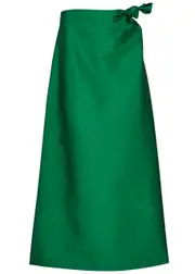 Bernadette Carlotta Knotted Taffeta Maxi Skirt - Green - 40 (UK12 / M) 40 (UK12 / M)