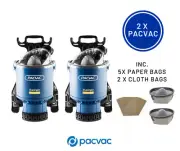 2x Pacvac Superpro700 Backpack Vacuum Cleaners (VB002SU01A01)