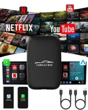 Wireless CarPlay Adapter with Netflix YouTube-Android Auto Wireless Adapter M...