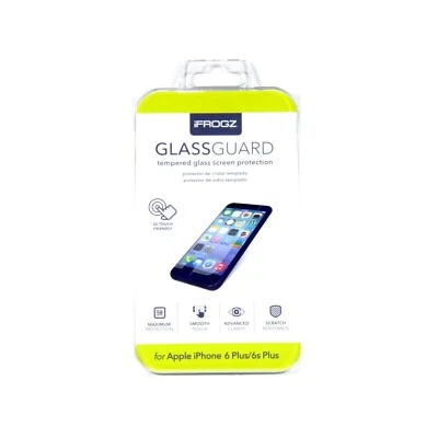 ZAGG IFROGZ SCREEN PROTECTOR FOR IPHONE 6S PLUS 6 PLUS TEMPERED GLASS IPPGGP-F00