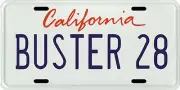San Francisco Giants Buster Posey CA License plate